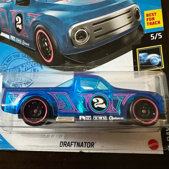 Hot Wheels X-Raycers 2021 Draftnator Blue and Pink Truck #2 5/5 160/250 - Picture 2 of 2